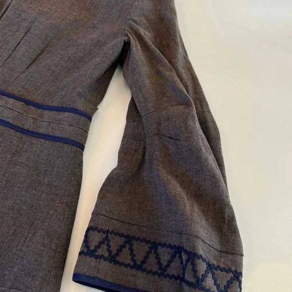 BCBG Maxazria Fitted Linen Cotton Blazer XS - Picture 6 of 12